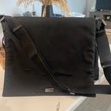 Gucci Bags | Designer Bag Gucci Laptop Black Silver Snap Crossbag Shoulder Bag Laptop | Color: Black | Size: 15 Inches X 12 Inches