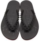 Black Loubi Flip Donna Flat Sandals