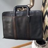 Coach Bags | Coach Womans Black Leather Briefcase | Color: Black/Brown | Size: 11x15 Inches