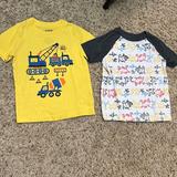 Disney Shirts & Tops | Bnwot Disneyjumping Beans Lion Kingconstruction Vehicle Graphic Tees In 24m2t | Color: White/Yellow | Size: Boys 24m And 2t