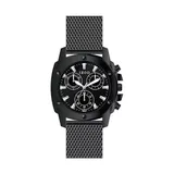 Izod Men's Black Mesh Bracelet Watch Tv Shaped Case