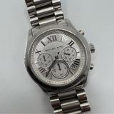 Michael Kors Accessories | Michael Kors Bradshaw Chronograph Silver-Tone Ladies Watch | Color: Silver | Size: Os