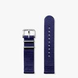 Shinola Watch Strap | Quick Release Dark Navy Split Nylon | 20mm