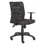 ZORO SELECT 452R27 Fabric Task Chair, 21 1/2-, Fixed, Black