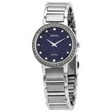 Seiko Quartz Blue Dial Stainless Steel Ladies Watch SUP433P1