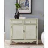 Linon Home Console Tables Antique - Antique Cream Two-Drawer Sideboard