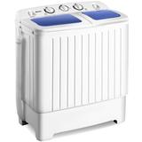 Costway 17.6 lbs Compact Twin Tub Washing Machine for Home Use