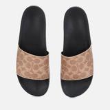 Signature Coated Canvas Pool Slide Sandals