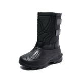 Difumos Men Warm Round Toe Winter Shoe Slip Resistant Platform Rain Boots Outdoor Casual Work Shoes Black 8.5