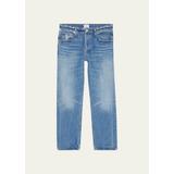 Neve Low-Rise Cropped Straight Jeans