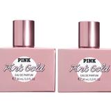 Pink Victoria's Secret Makeup | Lot Of 2 Victorias Secret Pink Gold Eau De Parfum Perfume Fragrance 1 Oz Rare | Color: Gold/Pink | Size: Os