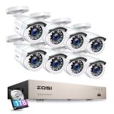 ZOSI 12-Watt Video Enabled Dusk to Dawn Outdoor Security Wall Pack w/ Motion Sensor Pack of 8 in White | Wayfair 8VN-106W8S-10-US-A10