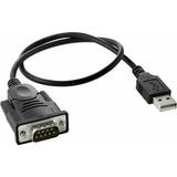 Insignia 1.3 USB-to-RS-232 (DB9) PDA/Serial Adapter Cable - Black NS-PU99501