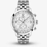 Tissot Prc200 Stainless Steel White Dial Chronograph Watch T114.417.11.037.00