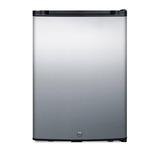 Summit Appliance 16 in. 1.1 cu. ft. Mini Fridge without Freezer in Stainless Steel, Stainless steel door/black cabinet