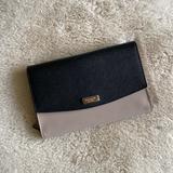 Kate Spade Bags | Kate Spade Leather Clutch Wallet | Color: Black/Tan | Size: Os