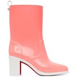 Pink Pvc Loubirain 70 Boots