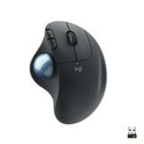 Logitech Ergonomic Wireless Trackball Mouse - Easy thumb control precision and smooth tracking ergonomic comfort design for Windows PC and Mac with Bluetooth and USB capabilities - Black