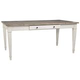 Signature Design by Ashley Skempton Rectangular Dining Room Table with Storage - White/Light Brown