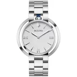Bulova Women's Rubaiyat Silver-Tone Stainless Steel Bracelet Watch, 40Mm