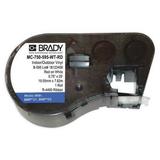 BRADY MC-500-595-CL-WT Label Tape Cartridge, White on Clear, Labels/Roll: