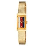 Ladies' Gucci G-frame Gold-tone Stainless Steel Slim Watch Ya147511