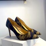 Jessica Simpson Shoes | Jessica Simpson | Careena | Camo Pointed Toe Heels | Size 8.5 | Color: Black/Green | Size: 8.5