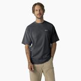 Dickies Men's Bandon Short Sleeve T-Shirt - Black Pigment Wash Size L (WSR54)