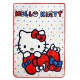 "BIOWORLD White Hello Kitty Throw Blanket"