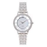 QRTZ Women's Watches Silver - Silvertone & White Watch