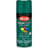 Krylon Colormaxx Paint & Primer, 12 oz., Satin Hunter Green - Pkg Qty 6