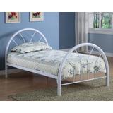Rack em up White Twin Metal Bed