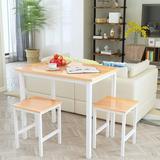 17 Stories 2 - Person Dining Set Wood/Metal in White, Size 30.0 H in | Wayfair 2F6C1C45EC6C4390A7F9B34D500F898B