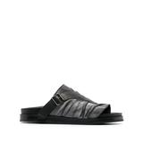 Valakas Ruched Leather Sandals
