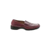 Kenneth Cole New York Flats: Loafers Stacked Heel Casual Burgundy Solid Shoes - Women's Size 9 - Closed Toe