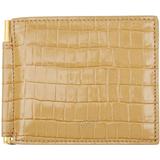 Beige Money Clip Card Holder