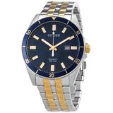 Citizen Men's Quartz Blue Dial Two-tone Stainless Steel Watch -