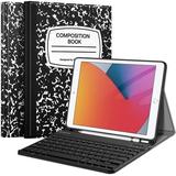 Fintie Case with Keyboard for 10.2 inch iPad 9th/ 8th/ 7th Generation - TPU Keyboard iPad Cover with Built-in Pencil Holder