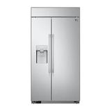 LG 42 in. Built-In 25.6 cu. ft. Smart Counter Depth Side by Refrigerator with External Ice & Water Dispenser - Stainless Steel