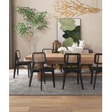 Manhattan Comfort Dining Chairs Black - Black & Natural Cane Versailles Square Dining Chair - Set of Two