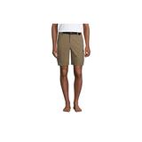 Men's 9" Outrigger Stretch Cargo Swim Trunks with No Liner - Lands' End - Tan - S