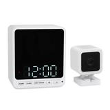 Wasserstein Alarm Clock Hidden Camera Case - Compatible with Wyze Cam V3 Only - for Low-Key Camera Placement (White)