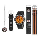 Luminox Men's Watch Set Scott Cassell Orange Dial 3059.set -