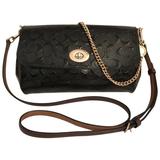 Coach Bags | Coach Ruby Convertible F55452 Signature Debossed Patent Leather | Color: Black | Size: W 10'' X H 4 34'' X D 1 12''