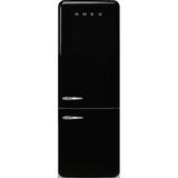 SMEG 27.8" Bottom Freezer 16.26 cu. ft. Energy Star Refrigerator in Black, Size 80.7 H x 27.8 W x 31.9 D in | Wayfair FAB38URBL