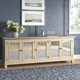 Lark Manor™ Aldwon 86" Wide Sideboard Wood in Brown, Size 32.0 H x 86.0 W x 19.0 D in | Wayfair 00BCFA74B56144FAA4DDECEDE792D234