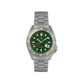 Nautis Mens Global Dive Bracelet Watch w/Date - Green - One Size