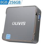 OUVIS Mini PC Windows 10 Pro Mini Desktop Computer Intel Celeron J4125 8GB DDR4 256GB SSD 4K BT4.2 Dual Band Wifi Gigabit Ethernet