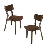 Red Barrel Studio® Fabric Side Chair Wood/Upholstered in Brown, Size 31.9 H x 18.7 W x 20.5 D in | Wayfair 29DE9E0B6E3240A7A036167FD168DC3E
