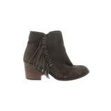 Kenneth Cole REACTION Ankle Boots: Brown Print Shoes - Kids Girl's Size 5 1/2